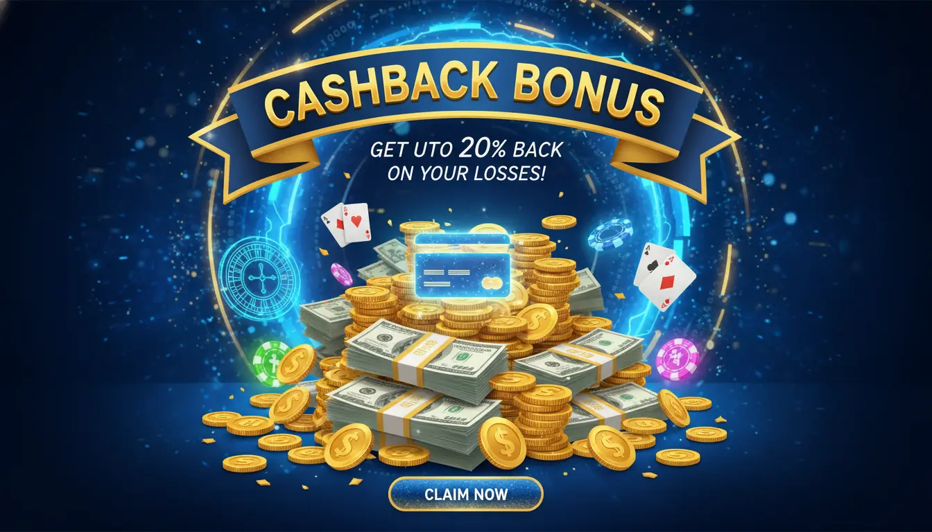 Queen casino キャッシュバックボーナス